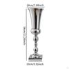 Centerpiece Flower Vase Metal Tabletop Stand European Elegant Trumpet for Event