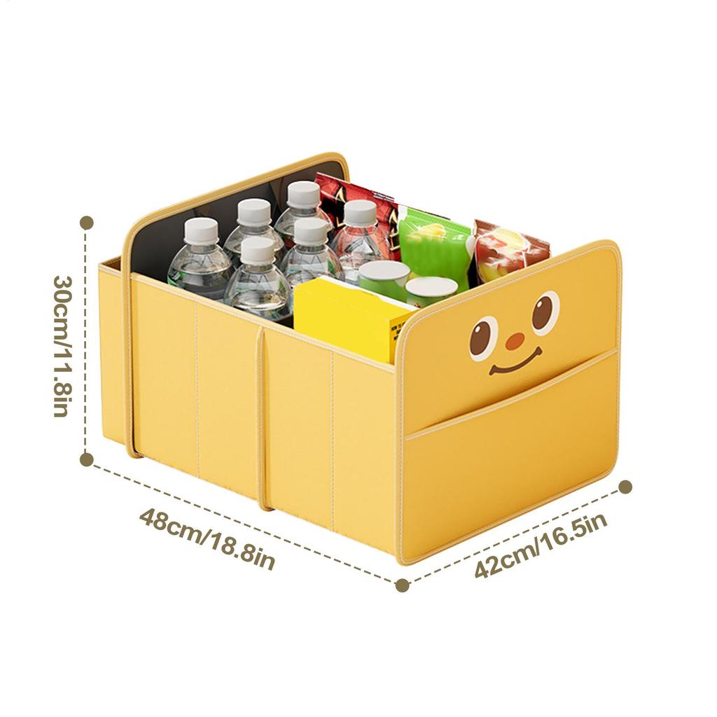 Trunk Organizer For Car Cartoon Folding Grocery Organizer For Car Auto Backseat Holder For Truck Women Men Van Grocery Travel