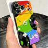 LGBT Rainbow Love Is Love Soft Phone Case for iPhone 16 16E 17 Air 15 Pro Max 14 Plus 13 Mini 11 12 7 Black Cover Back Shell
