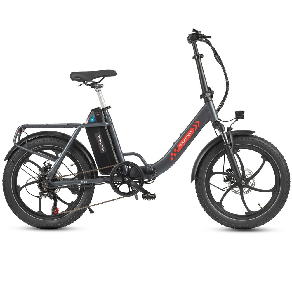 Rower Elektryczny Maxtron Mule 250W Opona 20" Miejski Składany Rower Elektryczny Silnik 48V 20AH Podwójne Hamulce Tarczowe 7 Biegów Wyświetlacz LCD Maksymalne Obciążenie 120Kg