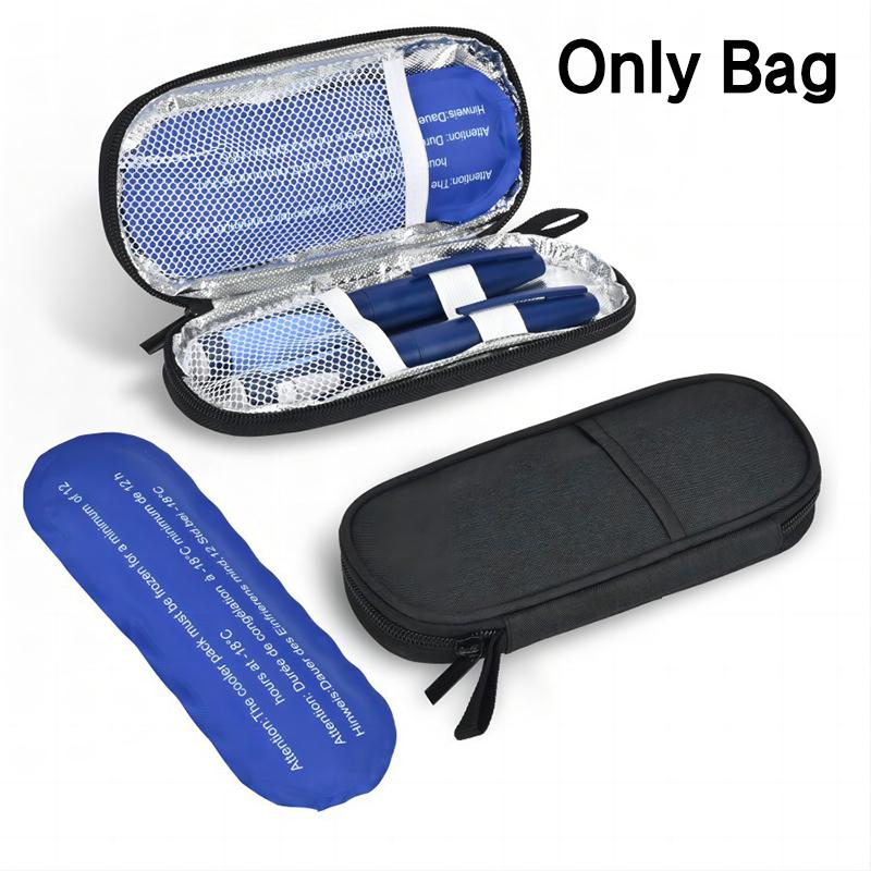 Insulin Cooler Bag Portable Insulated Protector Waterproof Insulin Travel Case Cooler Box Large Capacity Diabete Insulin Ice Bag