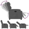 Relaxation Armchair Dark Grey Fabric
