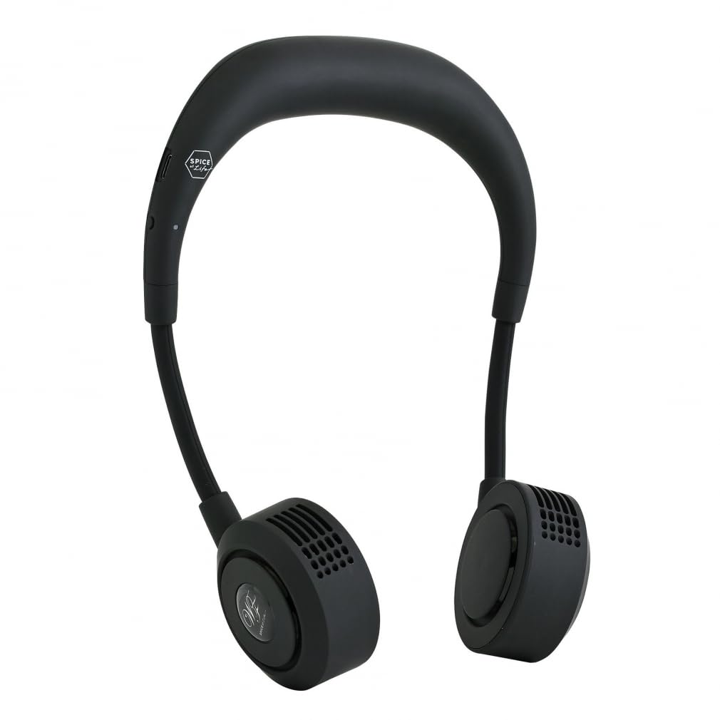 

neck Double Yoga SPICE OF fan 650 minutes of continuous comfortable nickel mask heatstroke rhythm USB 500 times DFYS213BK Hands-free fan, WFan, Fan,