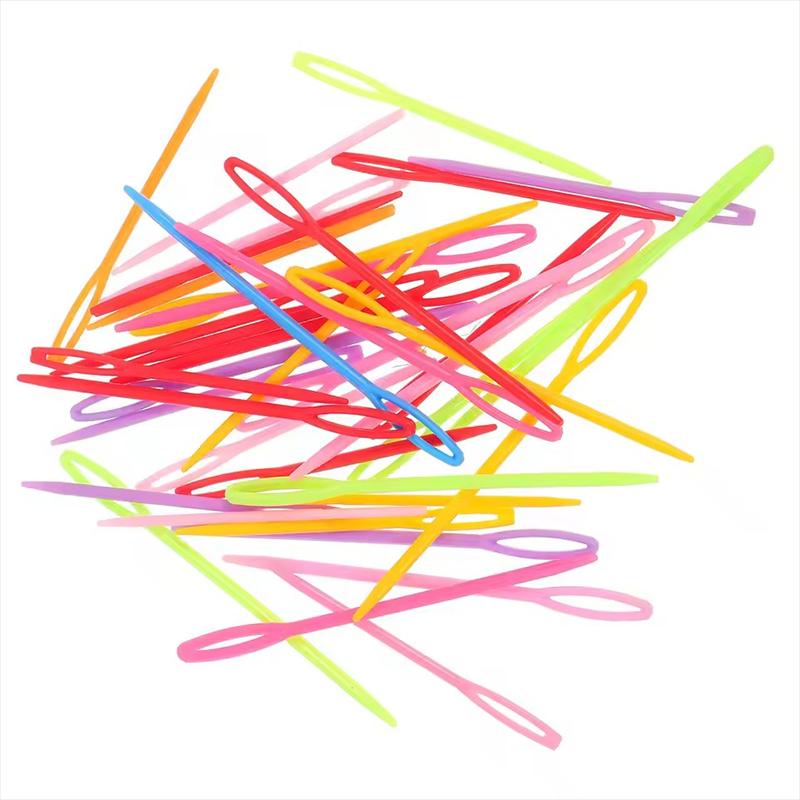50-200PCS/Pack Sewing Needles Random Mix Colors Large Eye 7cm Size Thread Wool Sewing Needles Handmade Crochet Suture Needle ZYF