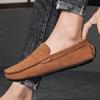 Fashion Men Casual Shoes Fashion Men Shoes Genuine Leather Men Loafers Moccasins Slip On Men Flats Male Driving Shoes 39-47