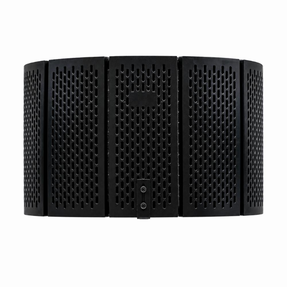 Foldable Mic Sound Absorbing Foam Reflector Adjustable Angles Portable Vocal Booth  for Recording