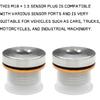 2 PCS M18×1.5 Sensor Plug Inner Hex Head with Copper O-Ring Spacer, Standard Stainless Steel Inner Hex Head Pipe Fitting Plug for Car Truck SUV and