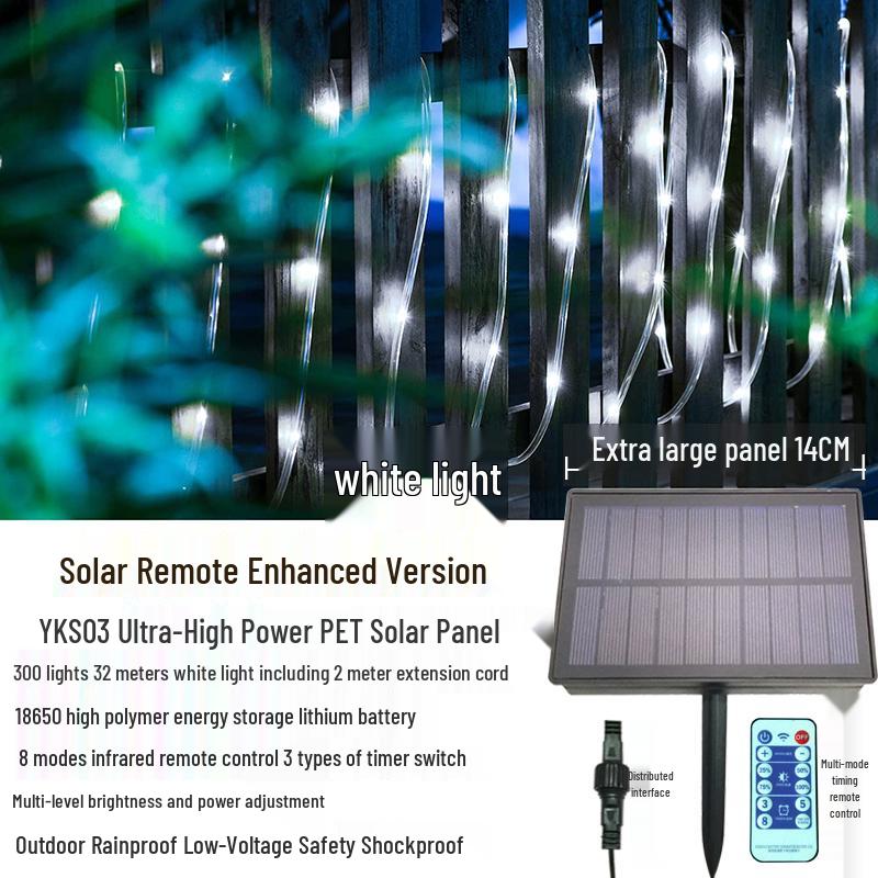 Solar LED Waterproof Christmas Fairy String Lights for Outdoor Decoration
