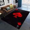 Ace of Hearts Poker Card Pattern Area Rug Non-Slip and Machine Washable Carpet for Living Room Bedroom Decor Floor Mat