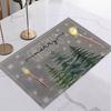 4/6/8PCS Christmas Tree Placemats Linen Non Slip Table Mats Rectangular Non Slip Dining Table for Kitchen Home Decor Essentials