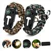 5-w-1 Bransoletka Paracord Survival Wielofunkcyjna Opaska na Rękę Awaryjna na Kemping Wędrówki Przygodę
