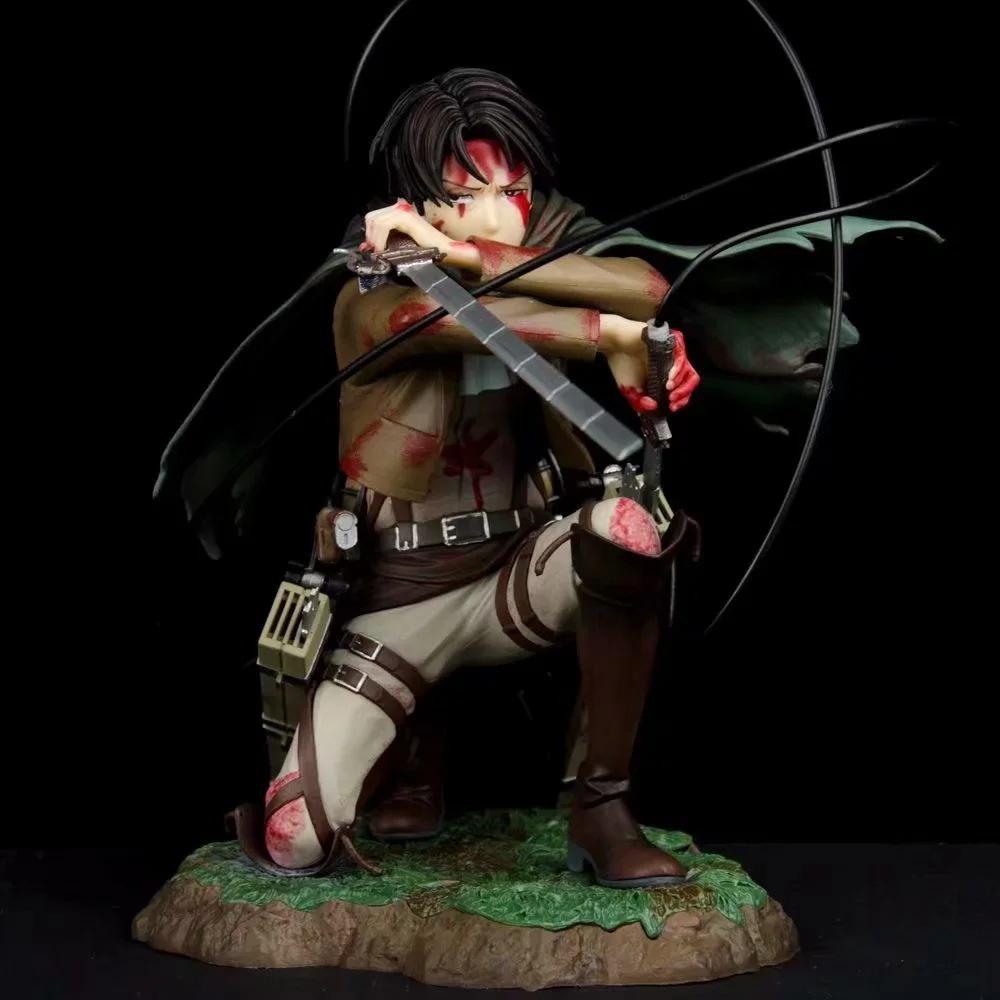 Battle-Damaged Sergeant Levi Special Edition Scene Figure from Attack On Titan.