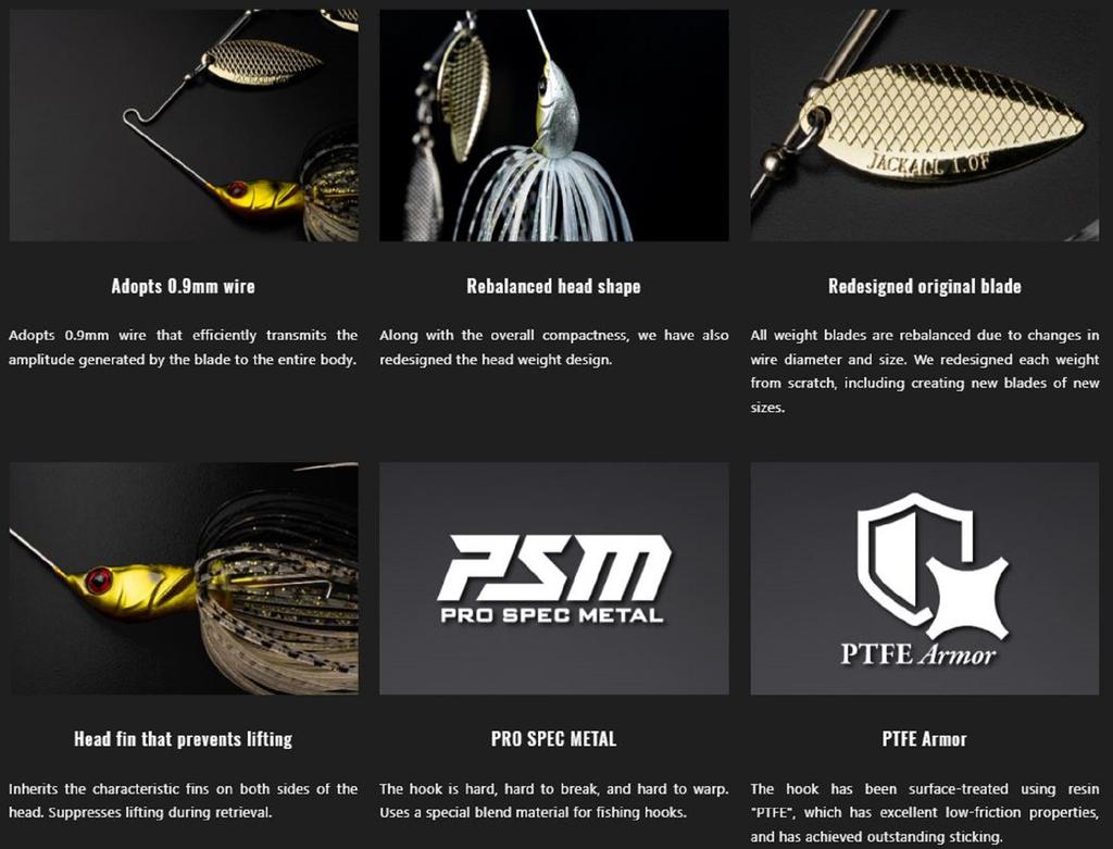 Jackall Spinner Bait Lure Super Dooon 1/2 Oz Gold Ayu (9825)