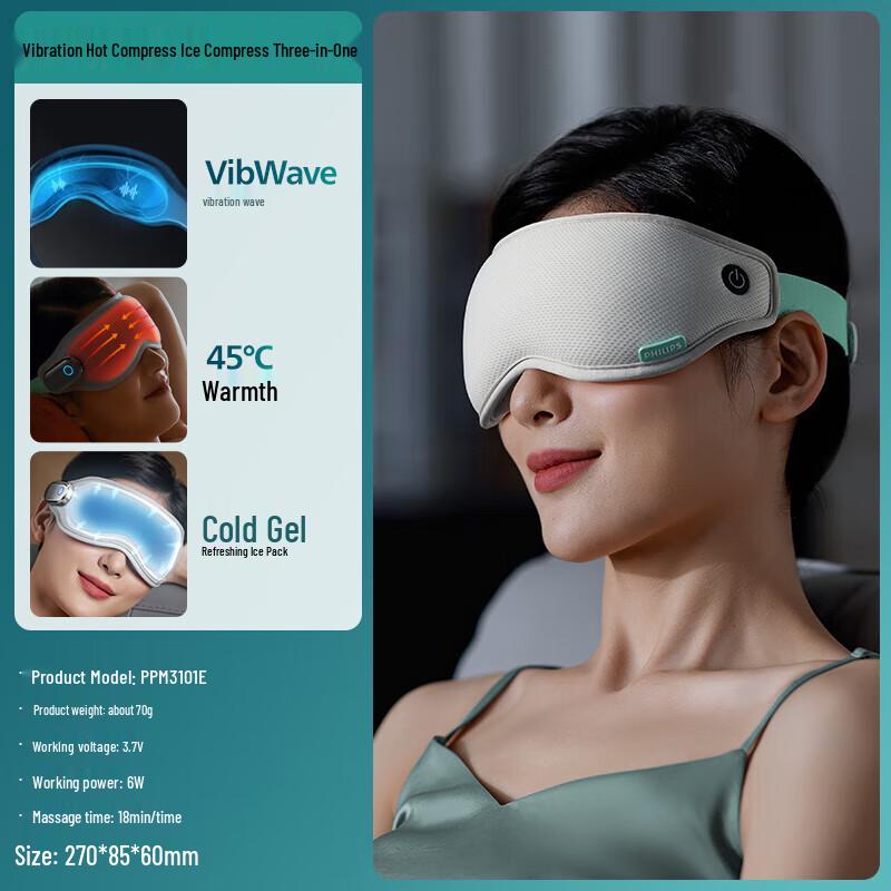 

Philips Eye Massager Eye Mask with Hot & Cold Compress