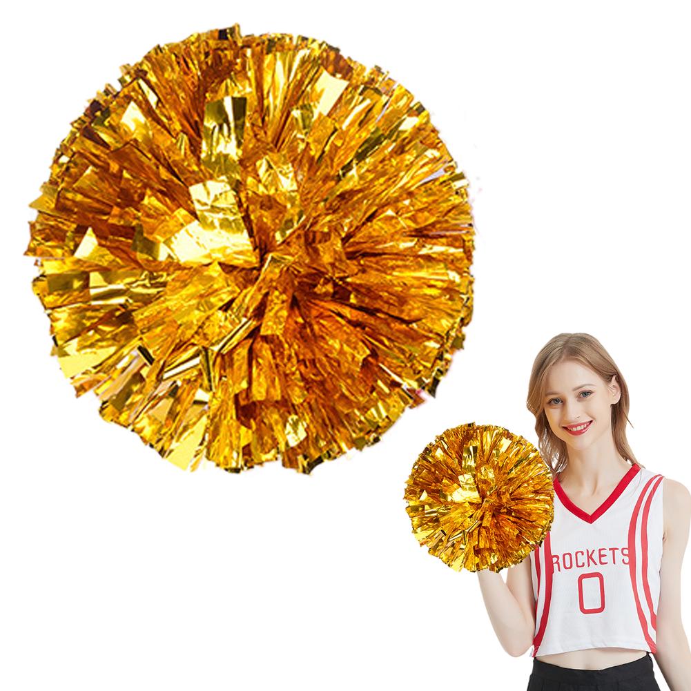 1pc Cheerleading Pom Poms Colorful Crinkle Balls Girls Kids Finger Cheer Balls Dance Cheerleading Accessories