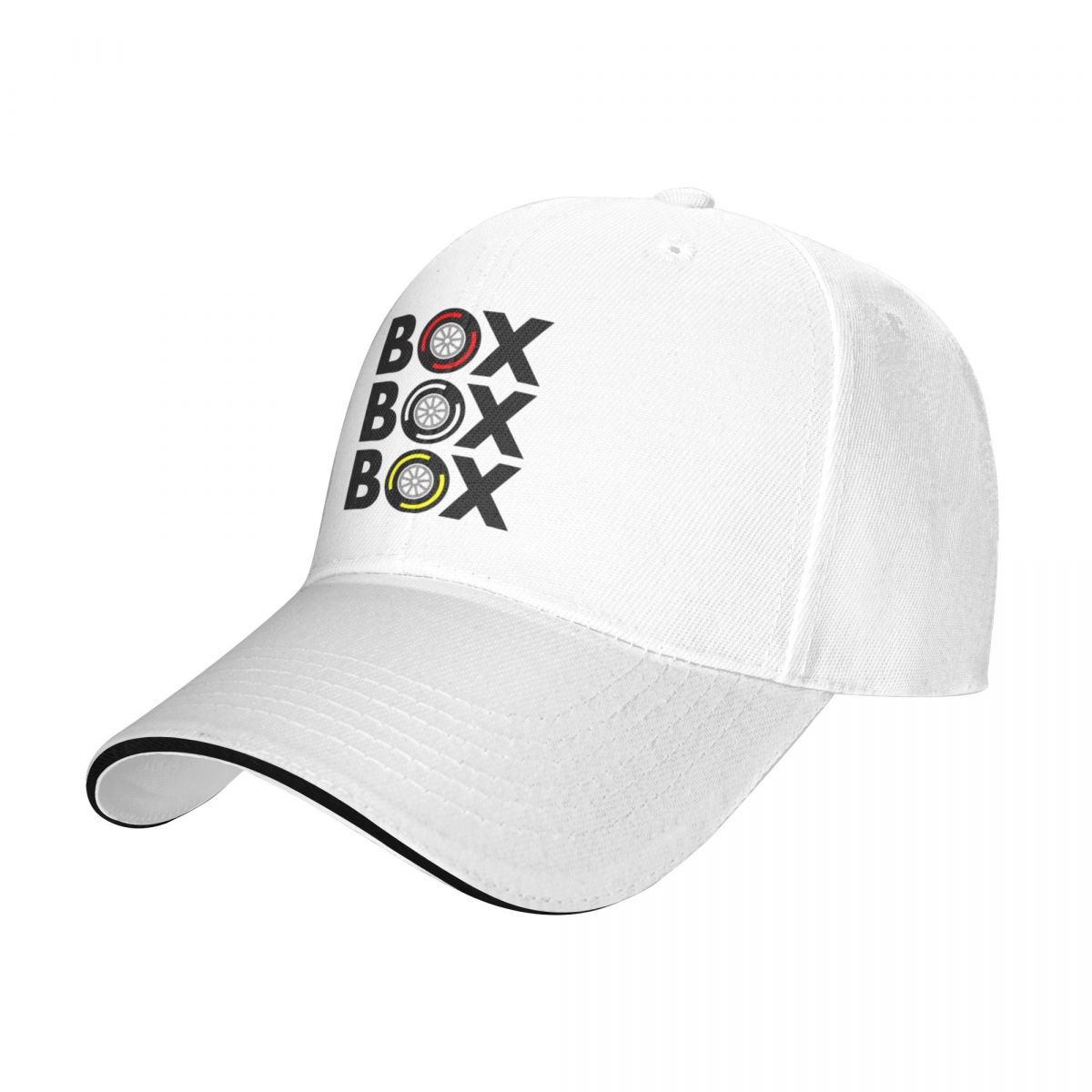

Box Box Box F1 Tire Compound Design Кепка Бейсболка Rave Шапки унисекс Женские