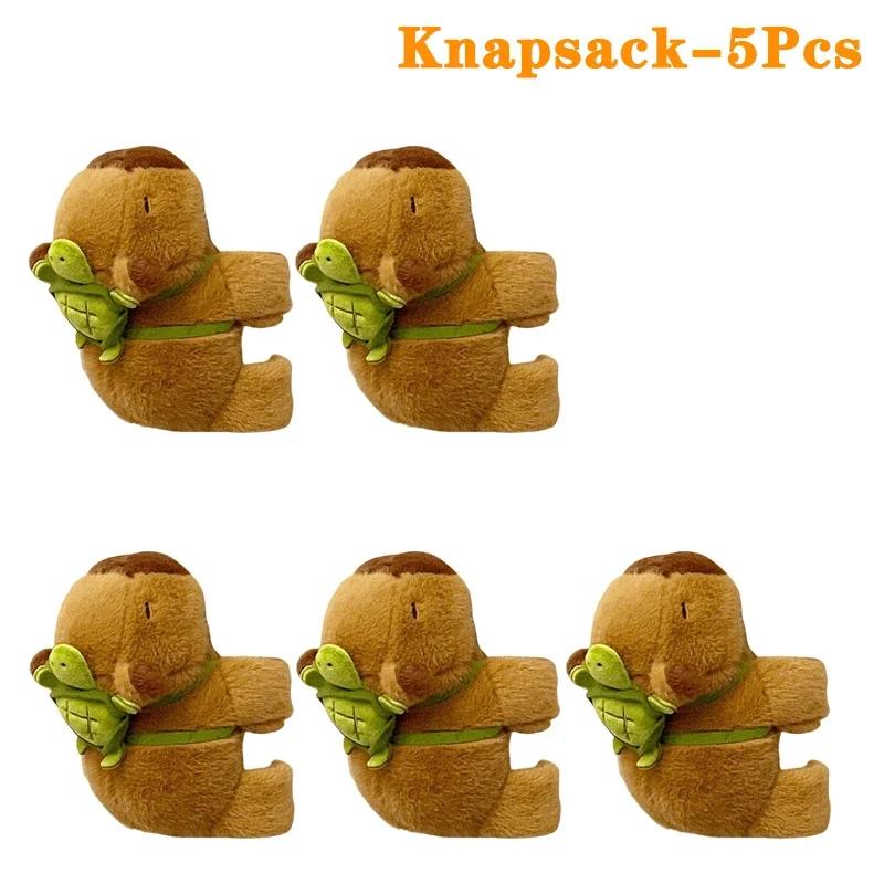 1-20PCS Rytanda Capybara Clap Circle Toys Slap Snap Wrap Wristband Bracelet Capybara Plush Hand Ring Fun Pop Circles Kids  Gift
