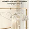 Plush Anti Slip Hanger, Slim Plush Rotating Hook Hanger, Space Saving Wardrobe Organizer, Suitable For Outerwear And Skirt