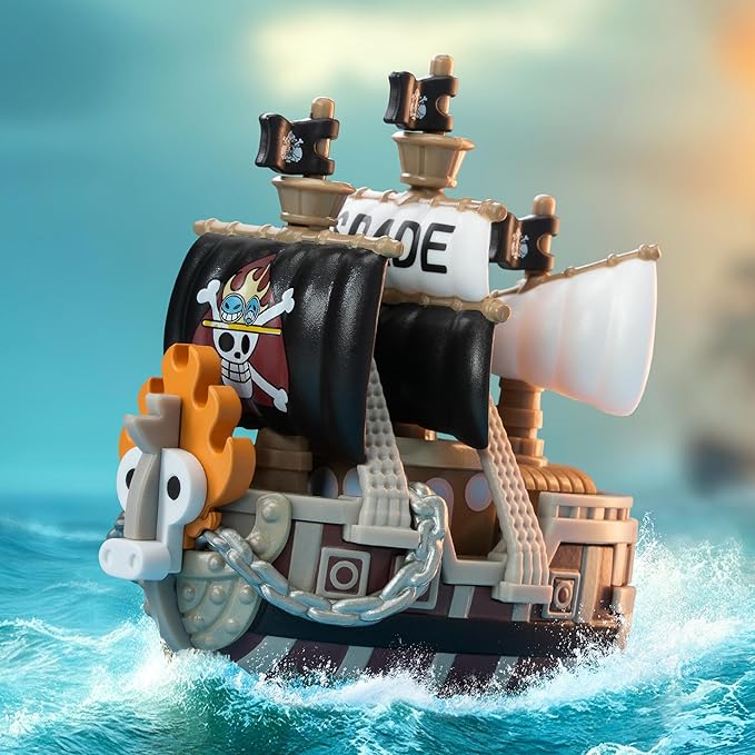 POP MART One Piece - The Grand Line Series Vehicles Blind Box Figures, Collectible Toys Home Decorations, Holiday Birthday Gifts for Boys, Single Box