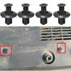 8-mm-Kunststoffnieten zur Befestigung von Stoßstangen und Kotflügeln, schwarze Clips für Toyota, Nissan, Kia, Yamaha