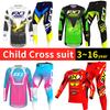 Set di abbigliamento da motocross per bambini 4 5 6 7 8 9 10 11 12 13 anni Ragazzi Bambino Motociclista Ragazzo Ragazza Maglia Pantaloni Kit tuta da corsa Fuoristrada Enduro MX MTB
