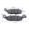 Motorrad Ersatzteil-Kit Vorne und Hinten Bremsbeläge Für KAWASAKI ER6F EX650 ER6N ER650 KLE650 Versys 2007-2011 Z750S ZR750