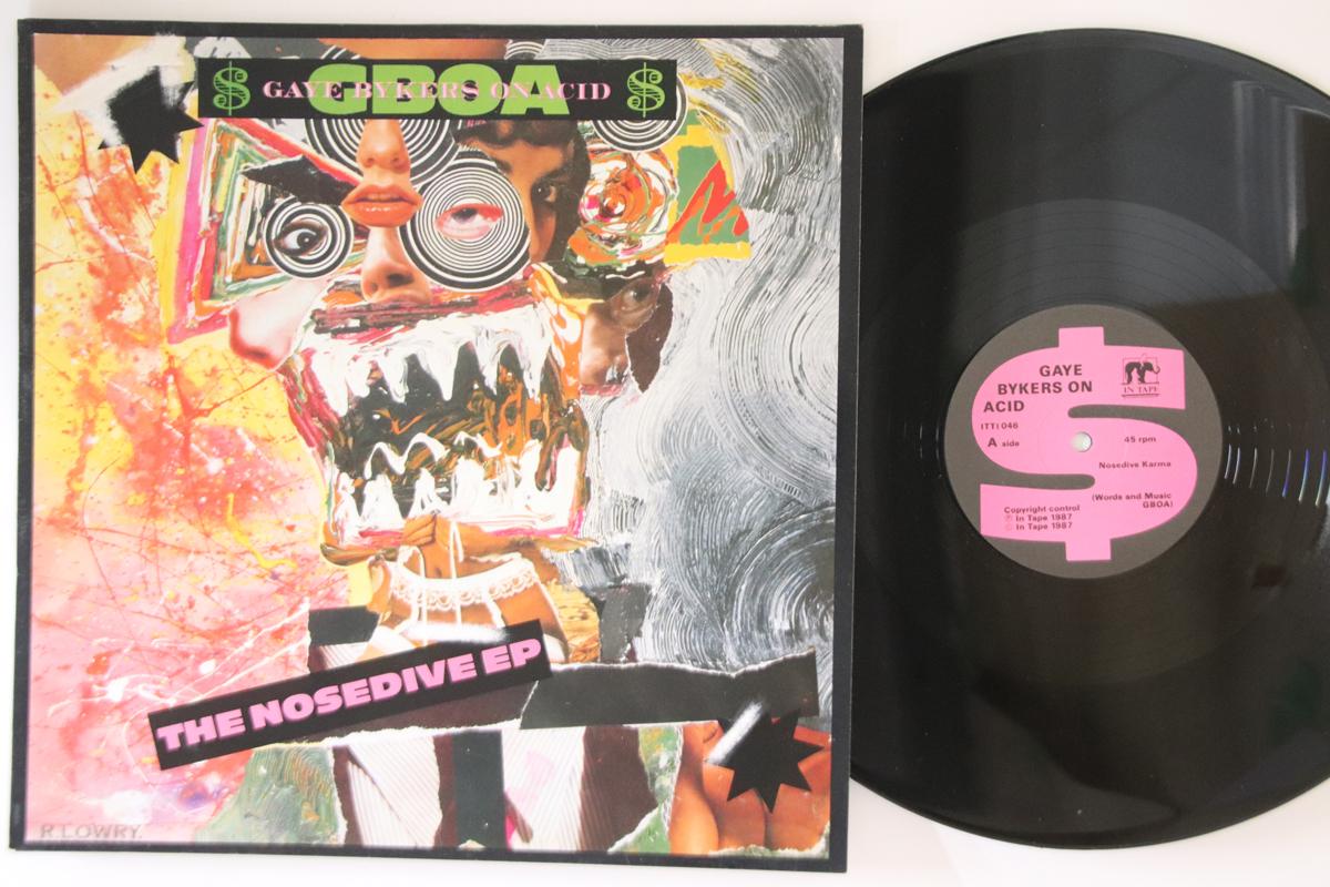 

12inch Record GAYE BYKERS ON ACID - Nosedive EP ITTI046 IN TAPE 1987 UK Rock Used