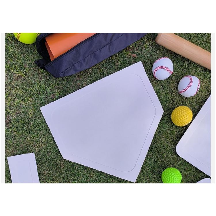 Gumová Baseballová a Softbalová Základna Sada Cvičební Domovská Deska s Přenosným Pouzdrem pro Kickball Hru na Zahradě Snadné Použití