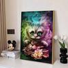 Disney Diamond Painting Alice In Wonderland Cheshire Cat Themed Art Illustration 5D Cross Stitch Hanging Print 5D PuzzleMosaicEmbroideryHomeDecoration