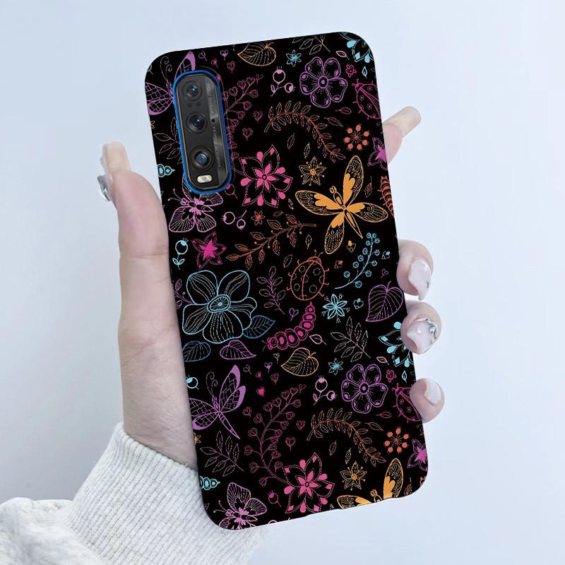 For Oppo Find X2 X 2 Pro Phone Case Butterfly Flower Girl Design Soft Silicone TPU Back Housing for Oppo Find X2 Pro X2Pro Cover