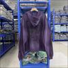 Unisex Streetwear Hooded Zip-Up Sweatshirt With Vintage Wash Print Kangaroo Pocket