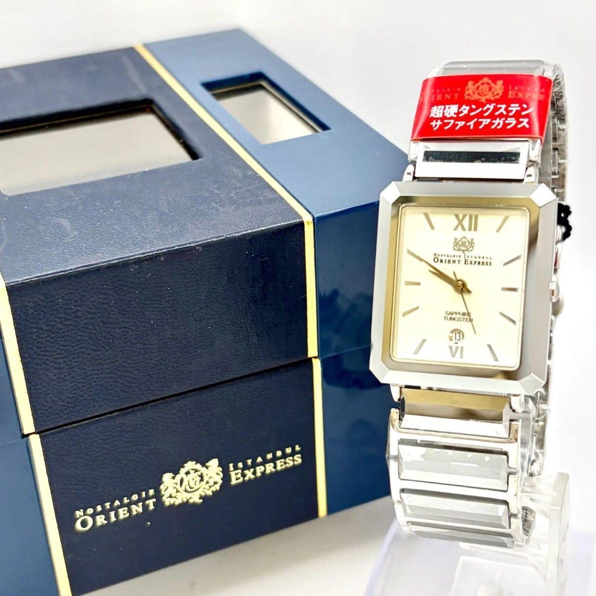 [Unused/New Battery] ORIENT EXPRESS Tungsten Men s Watch Octagon OE8033