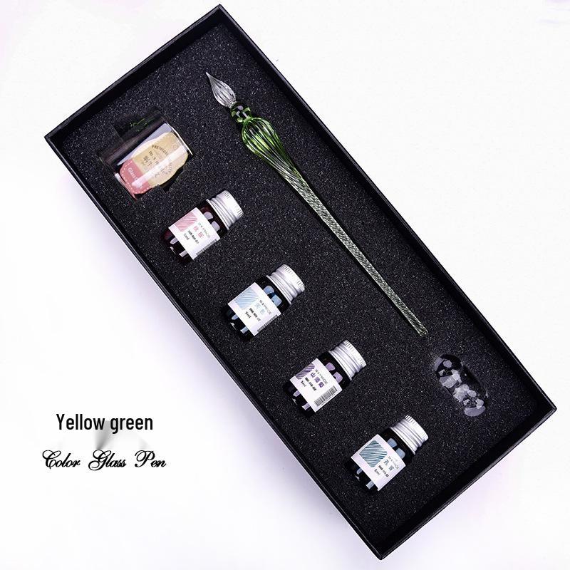 Creative Glass Signature Pen - Gift for Friends' Birthdays, Elegant Gift Box Included