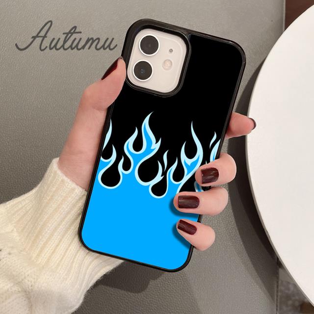 

Трендовый чехол для телефона с пламенем для iPhone 11 12 13 14 Pro Max mini X XR XS SE 2020 5 6S 7 8 Plus Samsung Galaxy S21 S22 Чехол-накладка iPhone 11