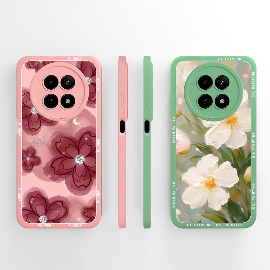 Matte Hülle für OPPO Realme 12 11 Pro Plus 12Lite 12X 11X Hülle Niedliche Mode Welpe Handy Tasche Weiches Flüssigsilikon Stoßfester Bumper für OPPO Hülle Capa