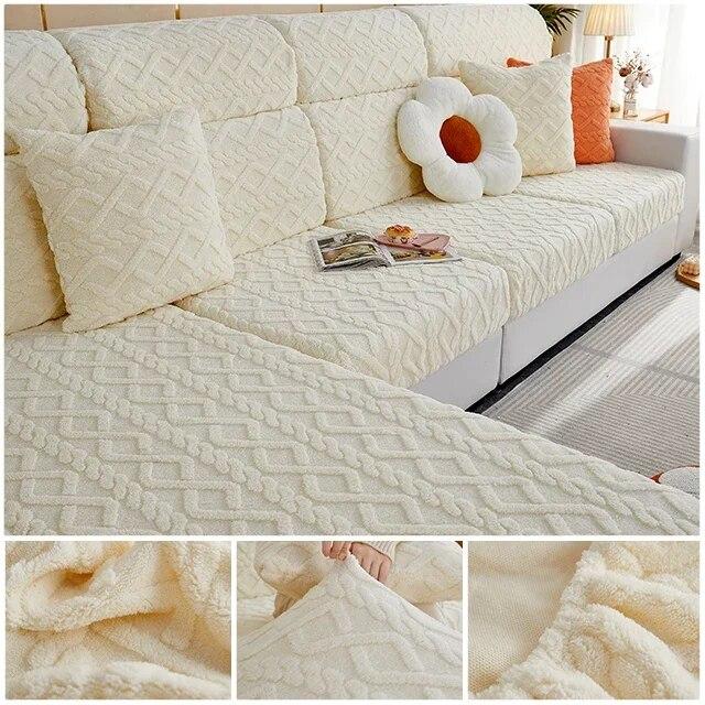 Husă de pernă pentru scaun canapea din jacquard de pluș Huse elastice pentru canapea pentru mobilier de sufragerie Husă detașabilă reglabilă pentru mobilier