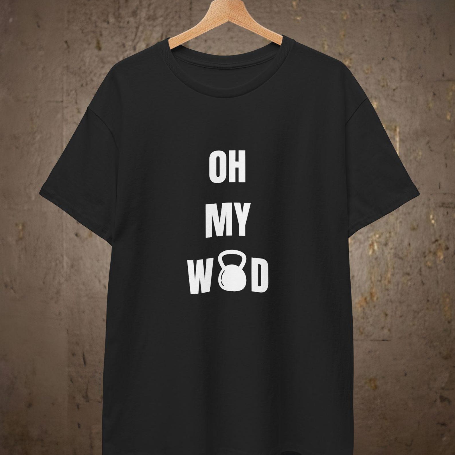 Crossfit T shirt, Oh My Wod T shirt, Workout Of The Day, Funny Fitness Shirt 2XL