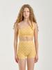 Painbei One Shoulder Crop Top, Geo Yellow