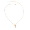 Einfache Kreuz-runde Legierungs-hängende Ketten-Halskette-Frauen-Schmuck-Geschenk