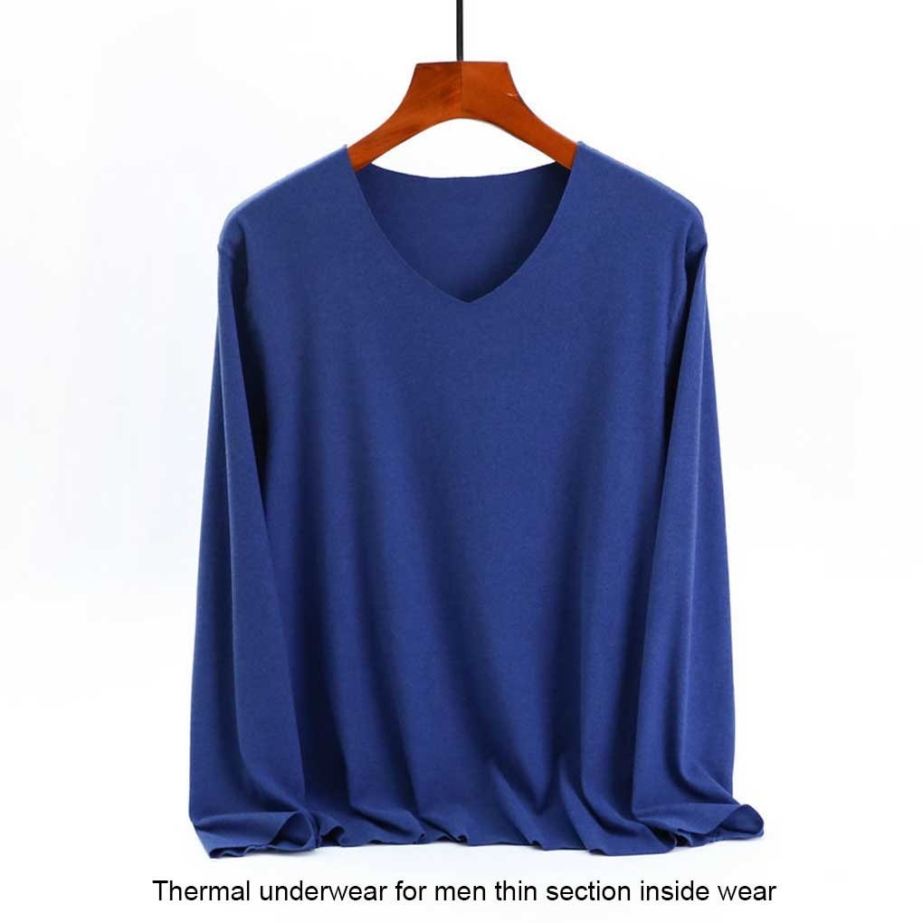 Autumn Winter Thermal Underwear Portable Polyester Warming Thickened T-shirt Comfortable Fashion Casual Clothes Tops