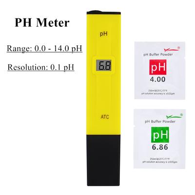 Prenosné pH testovacie pero Akváriový pH tester pH meter Voda Presný digitálny pH meter pero 0-14 vreckový Zľava 20%