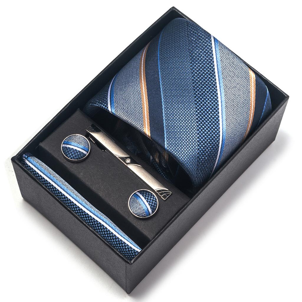 1200-Pin Men'S Tie Net Color Gift Box Tie Set Group Business Dress Wedding Tie Factory