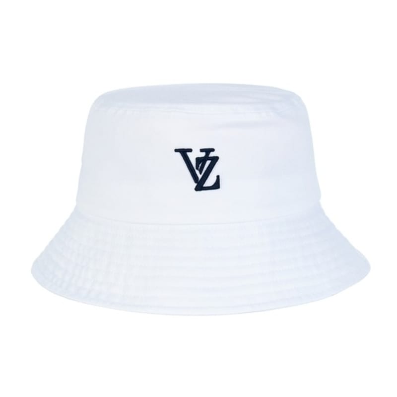 VARZAR 3D Monogram Color Bucket Hat White
