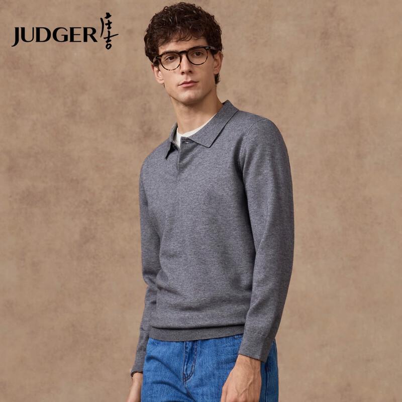 

Judger Men s 450g Heavy Wool Blend Polo Sweater L 175/92A