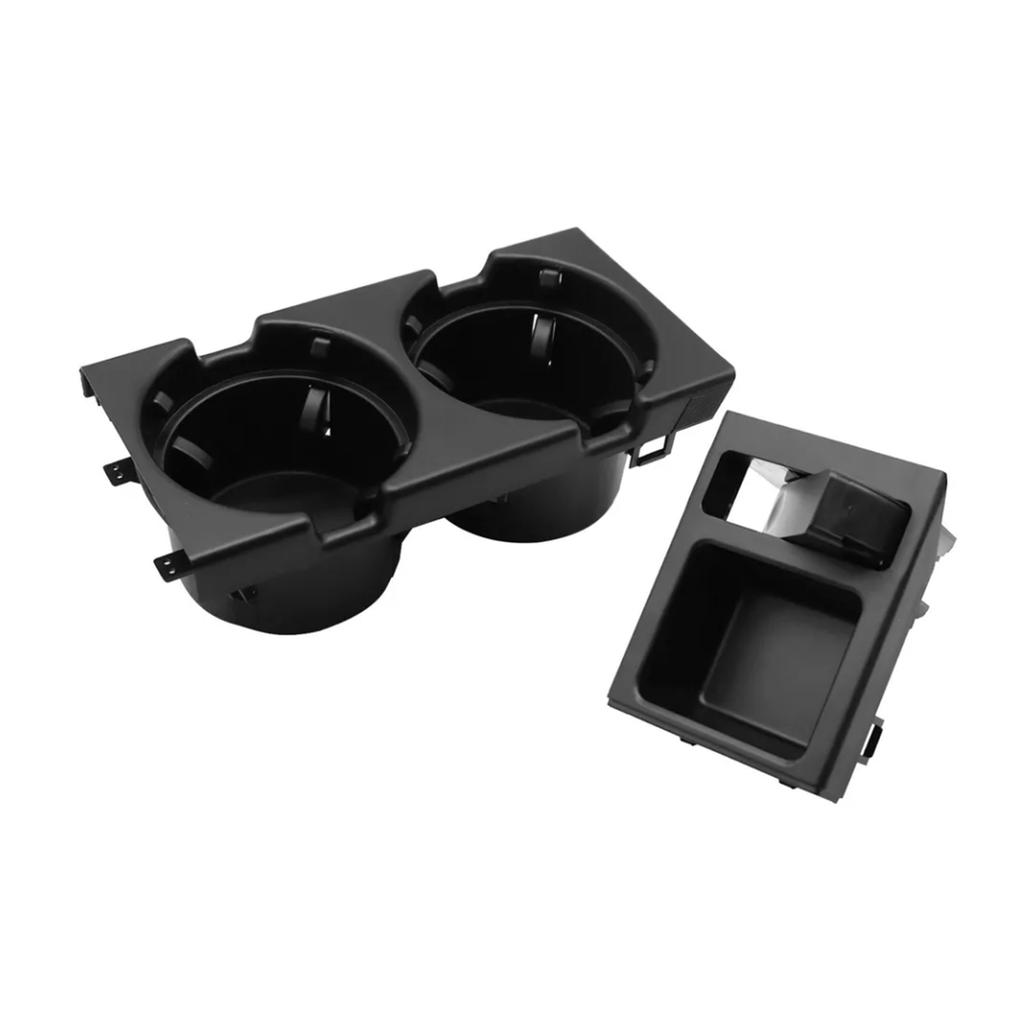 Černý držák nápojů na středovou konzoli s držákem na mince 51168217953 Pro BMW E46