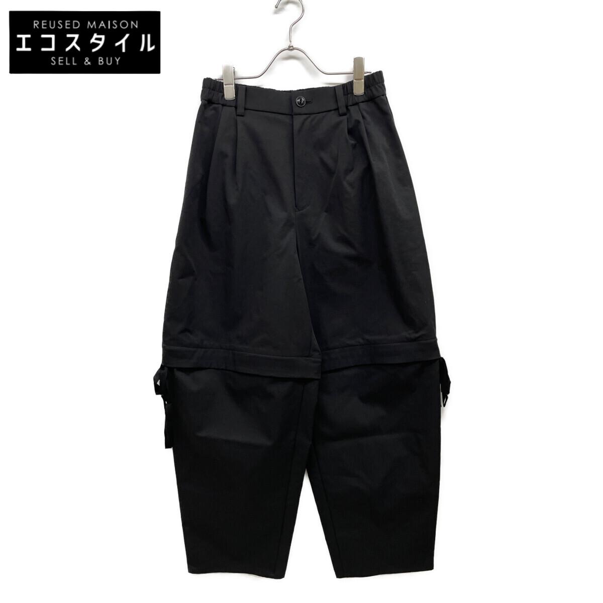 

MUVEIL MA251FP001 25 Years Made Black Custom Order 2-Way Barrel Pants Bottoms 38 blackUsed