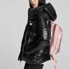 PUMA Down Jackets Women's Black Hooded Moderate Puffer Jacket 846360-01
