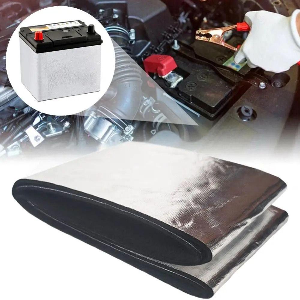 Professional Aluminum Foil Car Battery Insulation Kit Fireproof Thermal Protection Battery Cover Heat Shield Battery Wrap RV