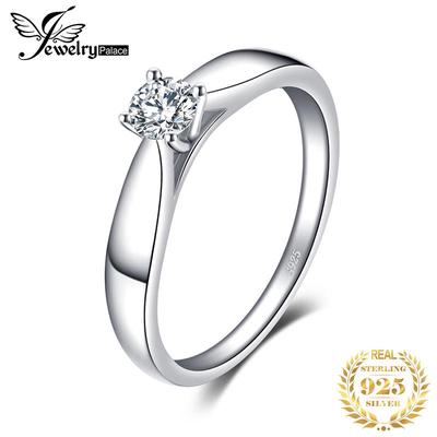 Femme Cristal Zircone Cubique Solitaire Anneau De Mariage Fiançailles Fashion Jewelry
