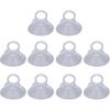 Sanpyl 10pcs PVC Mini Finger Buckle Sucker, Transparent Heavy Duty Suction Cup with Pull Ring Buckle, Portable Glass Puller for Solar Panel, Car, and